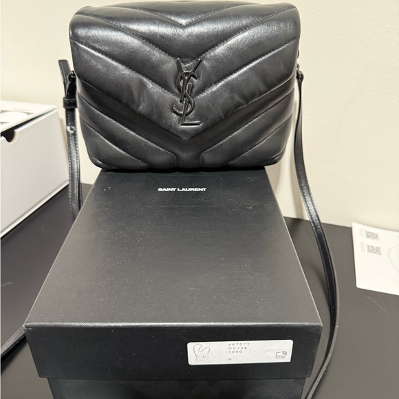 Saint Laurent Quilted Black Belt Bag - Picture 1 of 7